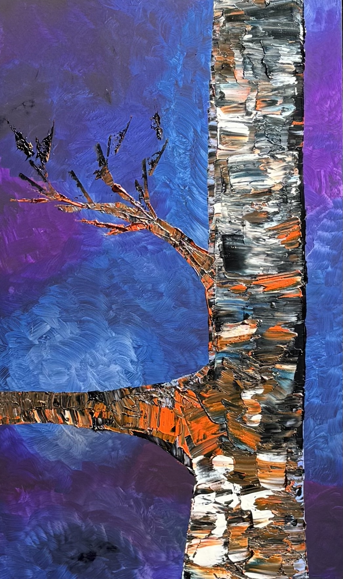 Birch III, 90 × 50 cm, 2023